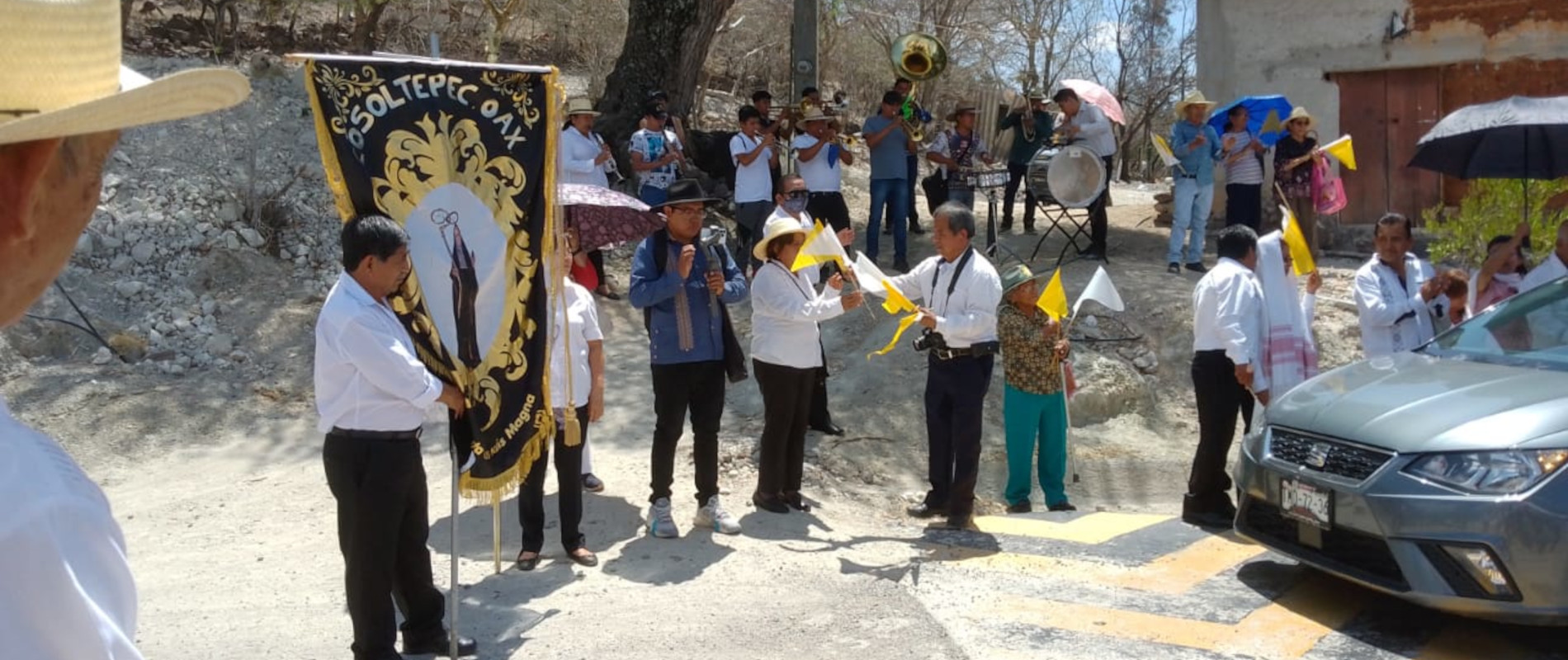 Rececepción de Monseñor Rogelio Palma Tapia a Cosoltepec